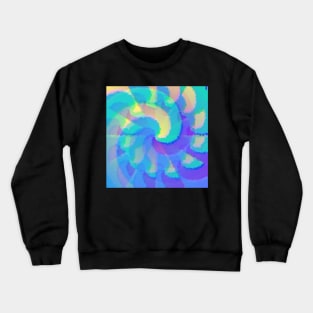 Abstract Swirl of Bright Colors Crewneck Sweatshirt